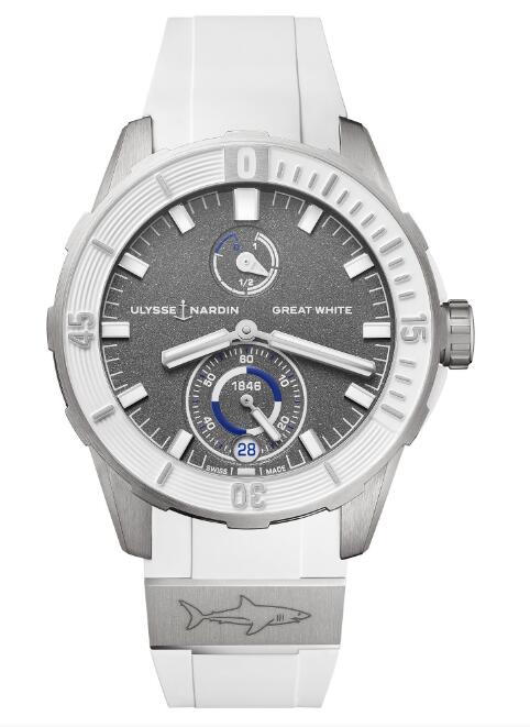 Review Best Ulysse Nardin Diver Chronometer Great White Limited Edition 1183-170LE-3/90-GW watches sale